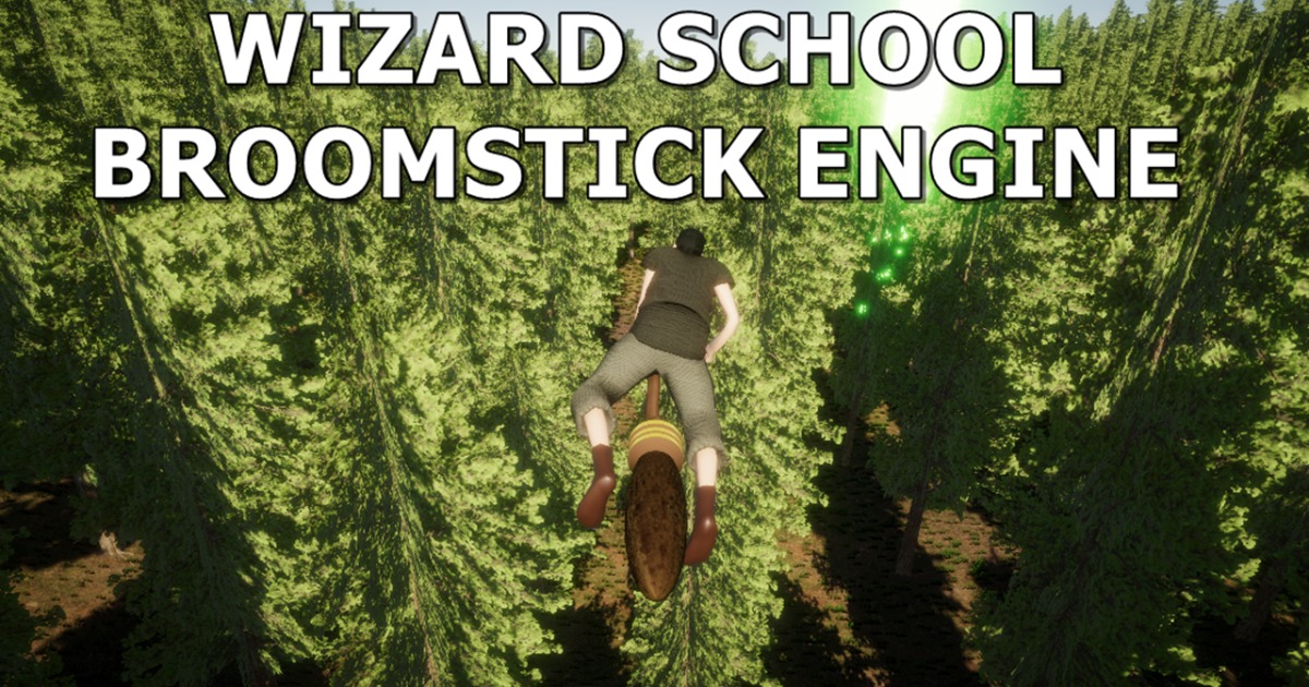 Wizard School Broomstick Engine - Third Person | Systems | Unity Asset ...