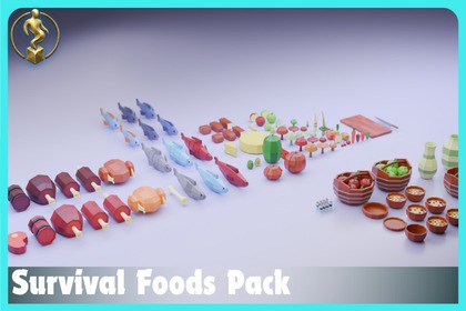 Survival Food Pack – Low Poly Assets