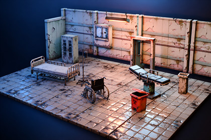 Abandoned Hospital - Modular Environment & Medical Props