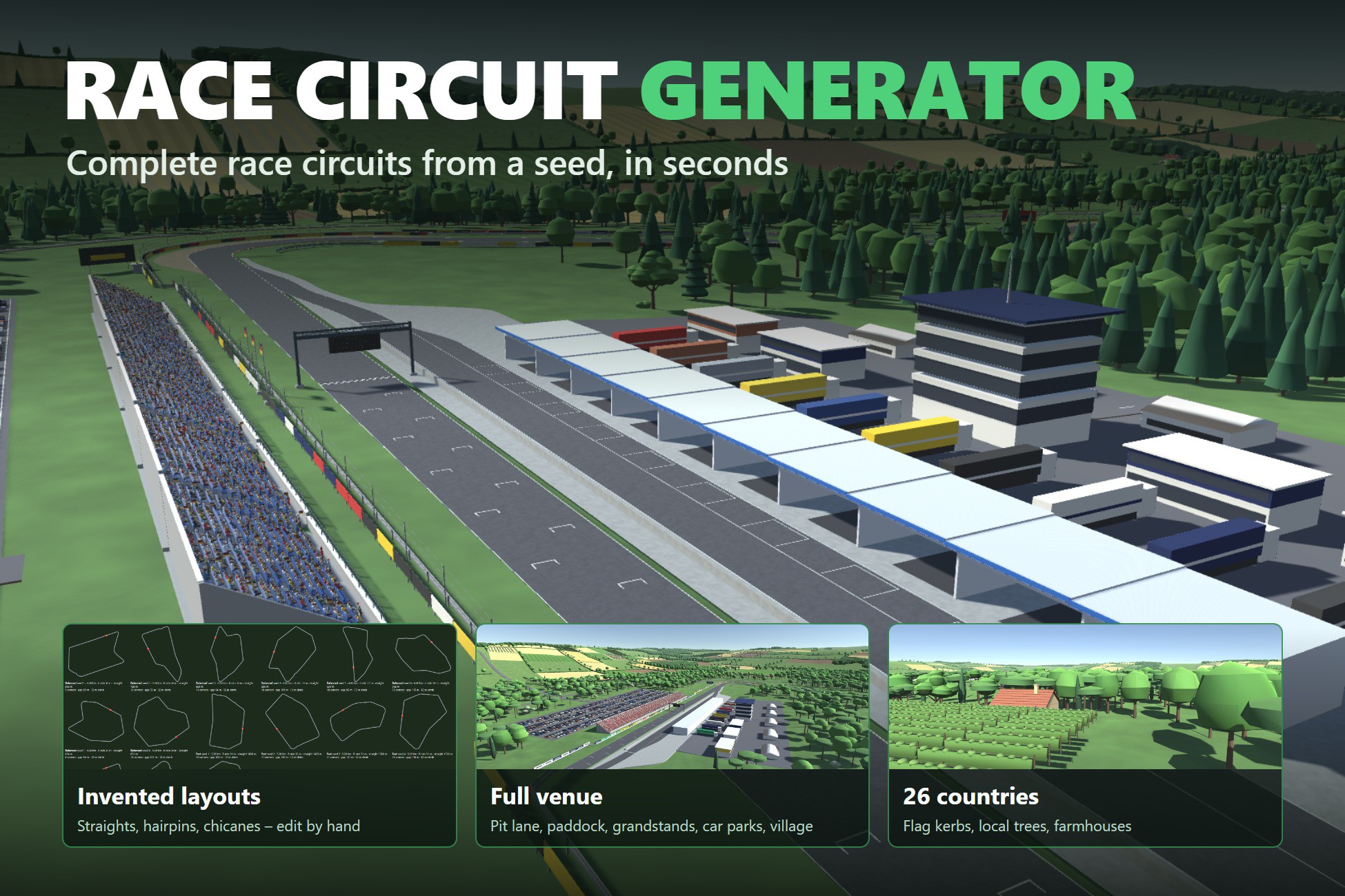 Race Circuit Generator – Procedural Tracks