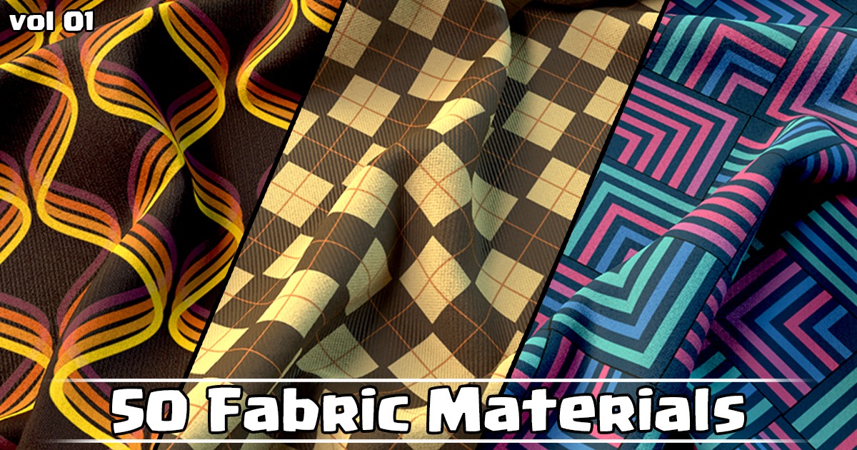 50 Fabric Materials VOL01 | 2D Fabric | Unity Asset Store