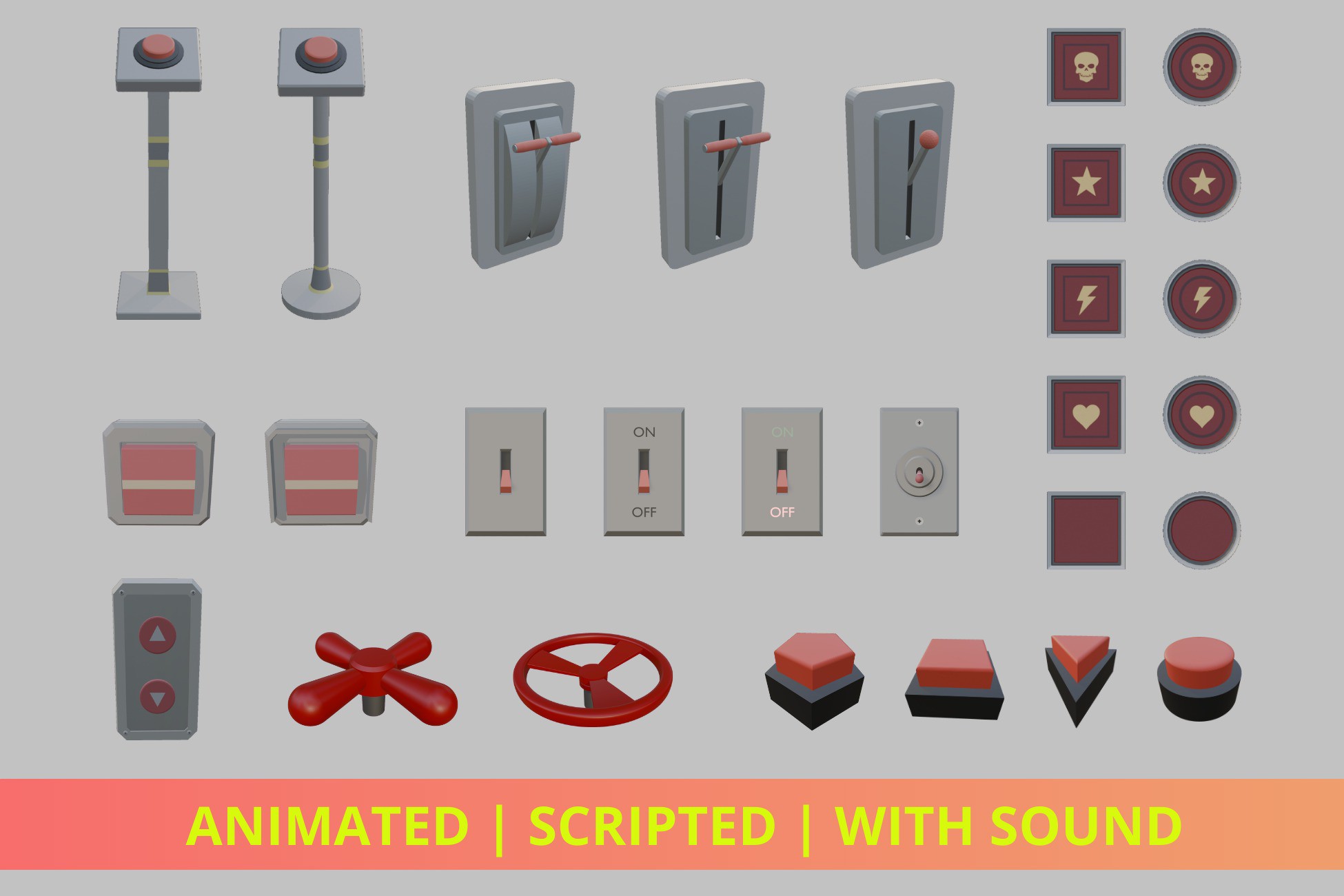 Interactive Buttons | 3D Tools | Unity Asset Store