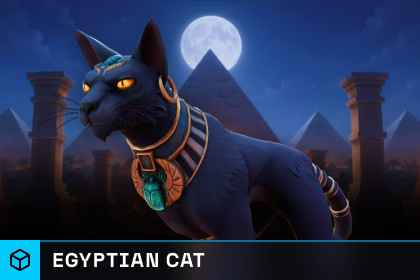 Stylized Egyptian Cat