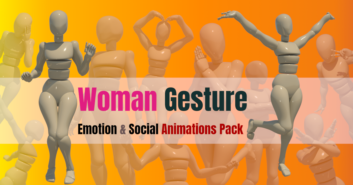 Female Unity Animations Woman Gesture01 Animations | 3D 애니메이션 | Unity Asset Store
