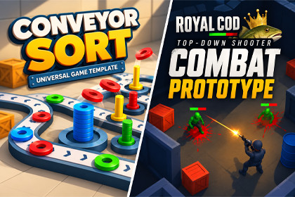 Double Kit Bundle | Top-Down Shooter + Conveyor Sort