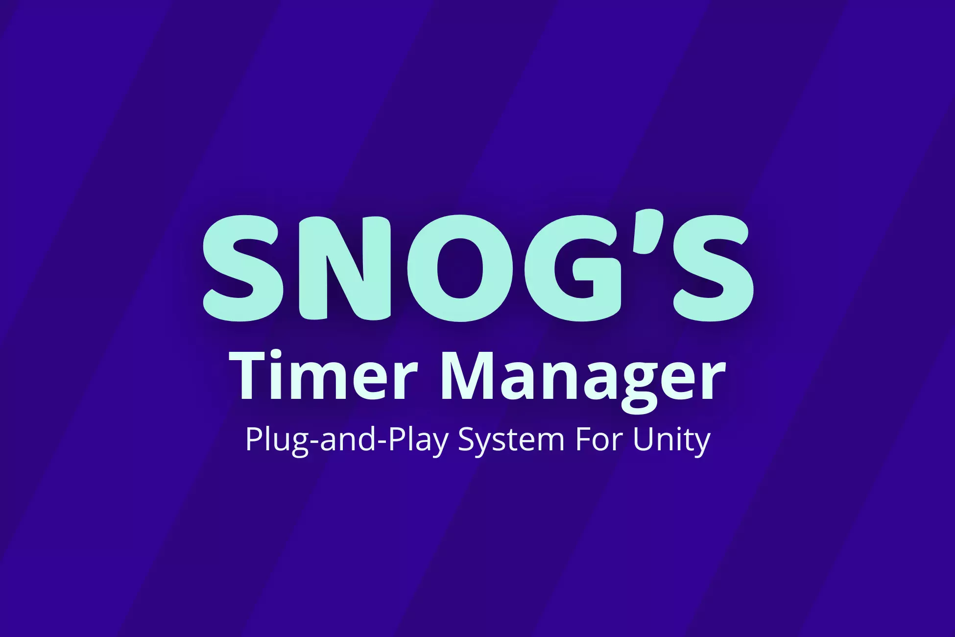 Screenshot of Snog's Timer Manager editor panels