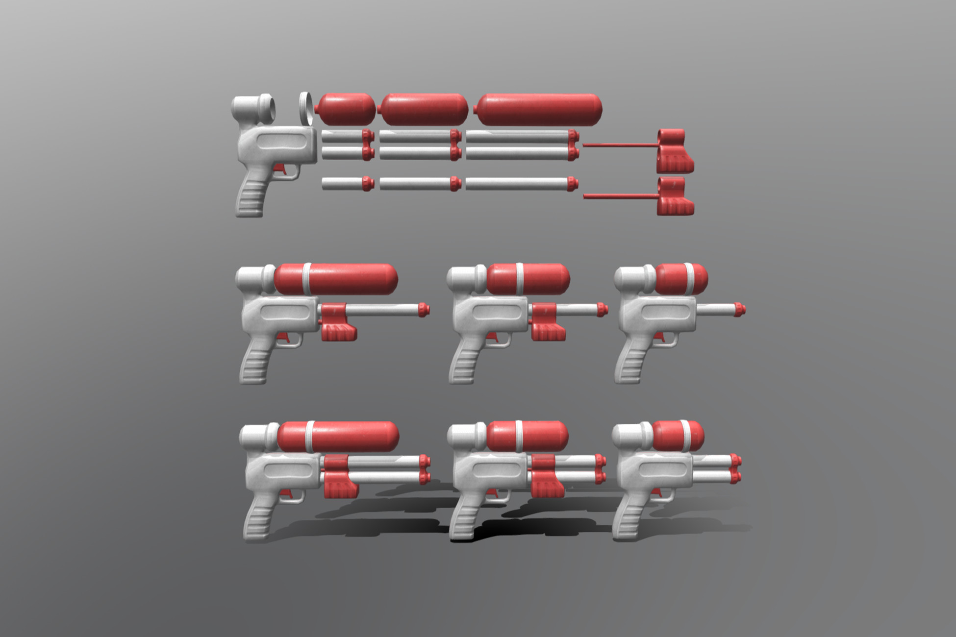 Modular Water Pistol | 3D Guns | Unity Asset Store