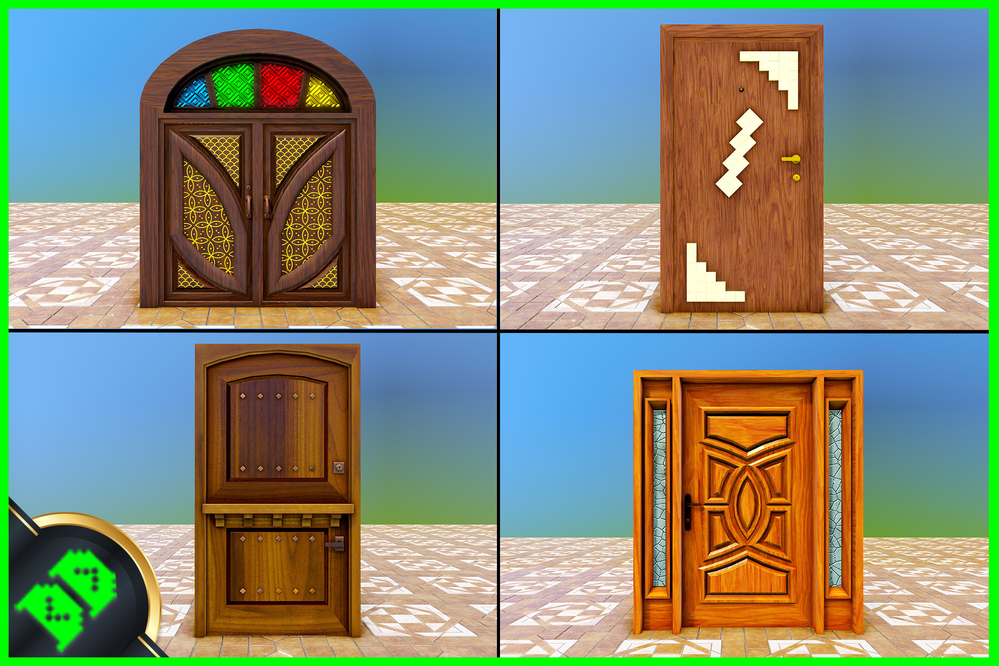 Door Pack 1 | 3D Props | Unity Asset Store