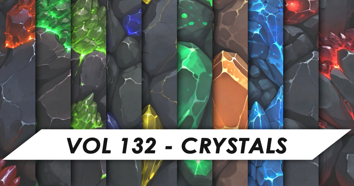Unity Texture Crystal Stylized Textures - Vol 132 - Crystals | 2D Textures & Materials ...