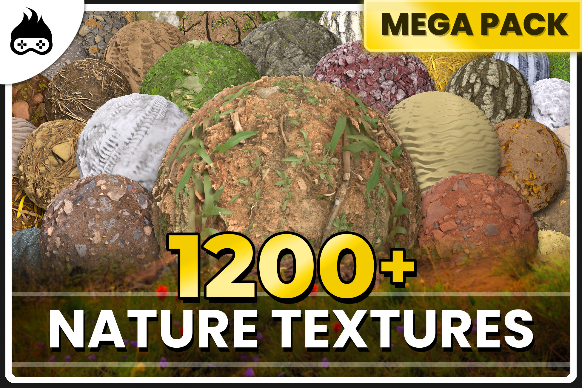 Sand Rocks 2d 1200+ Realistic Nature Textures Megapack - Grass, Sand, Snow, Rock ...
