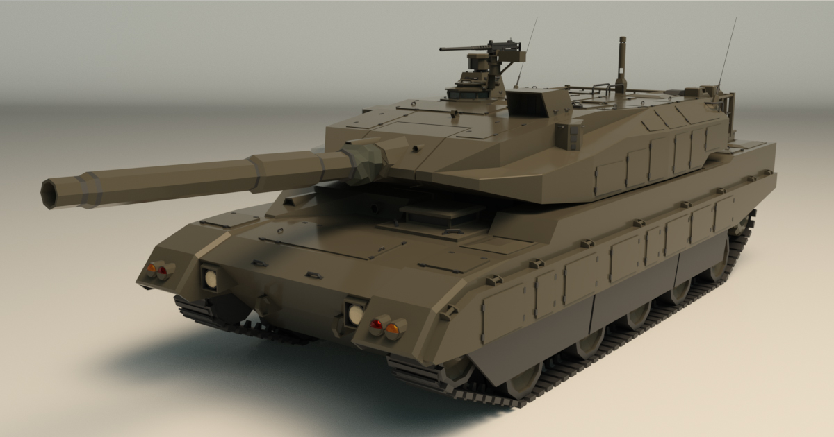 Low Poly Tank 03 | 3D Land | Unity Asset Store