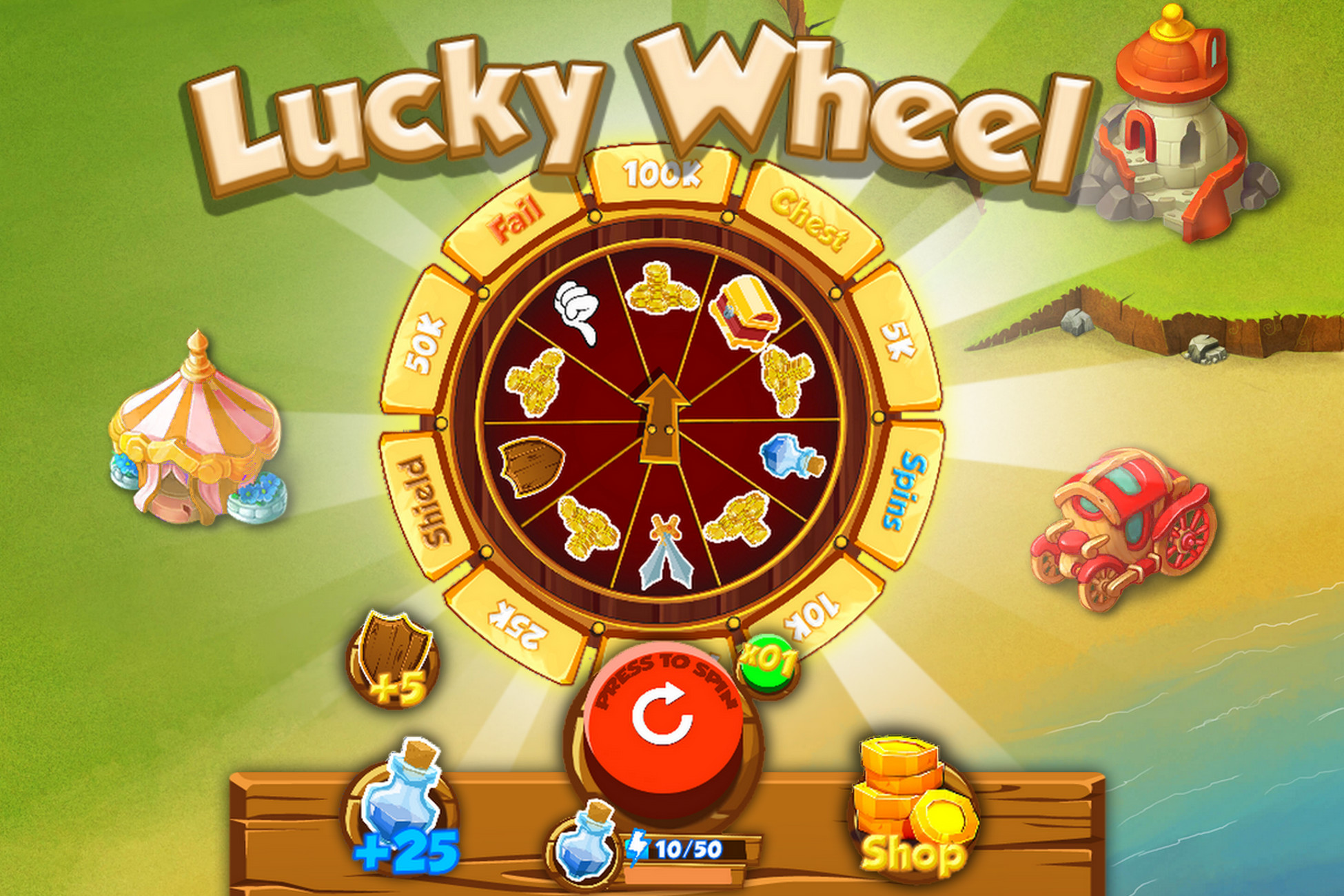 Lucky Wheel - Template game | Systems | Unity Asset Store