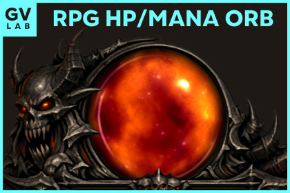 RPG Health & Mana Orb Shader (UI)