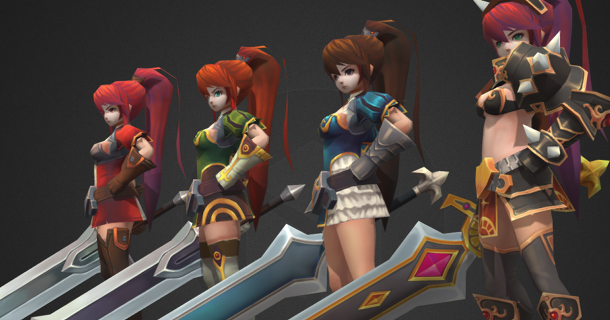 WarriorGirl | 3D Characters | Unity Asset Store