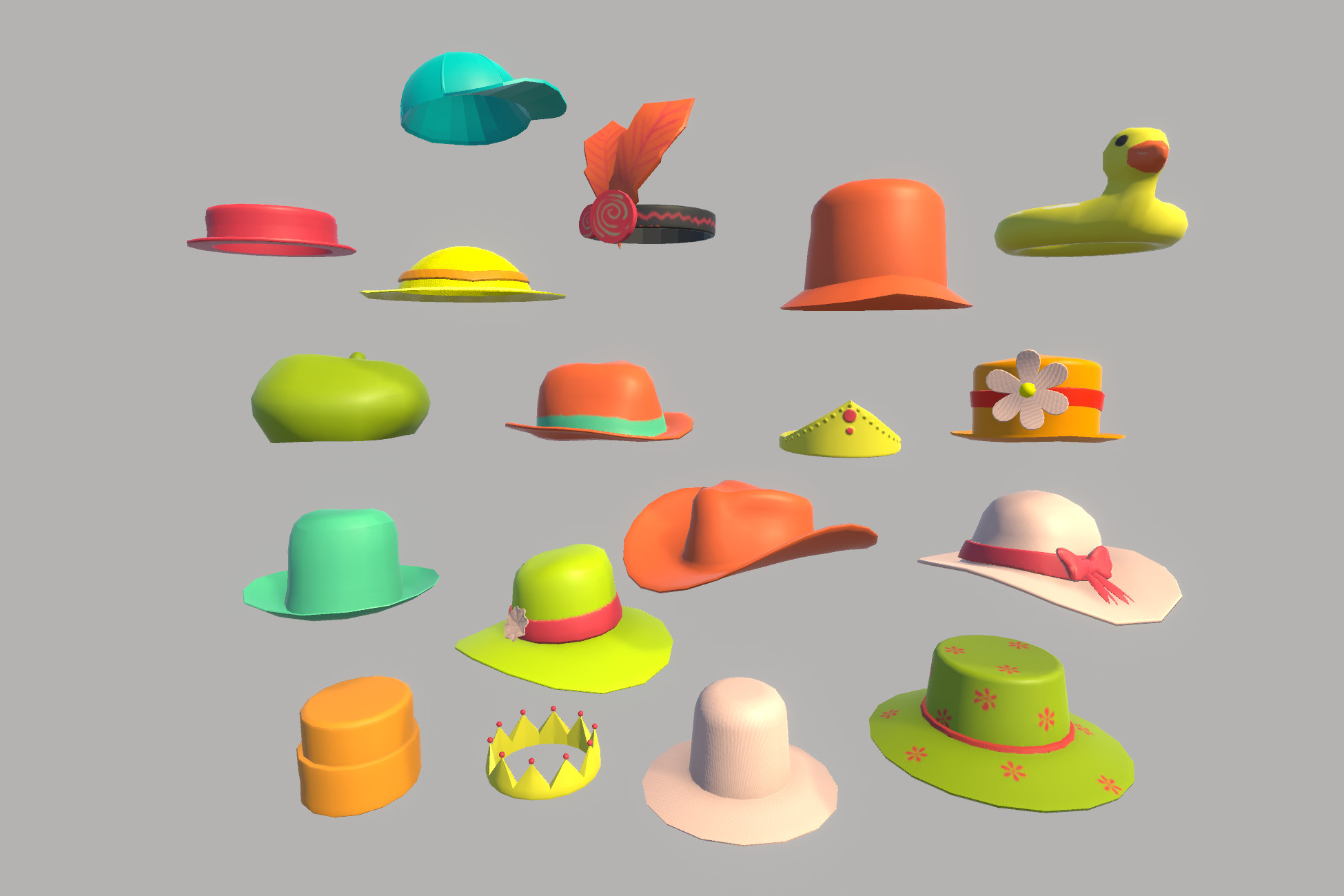 Fashion Hat Pack | Props | Unity Asset Store