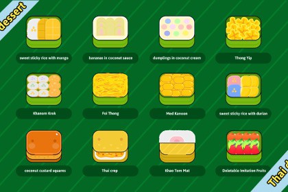 Thai Dessert & Cute Box Packaging – Sweet Icon Pack