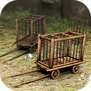 Wooden cart - prison