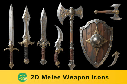 Viking Pirate Style Weapon Icons