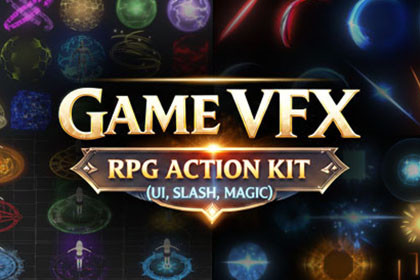 GAME VFX - RPG Action Kit (UI, Slash, Magic)