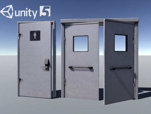 Unity Locks Template Example HQ Door Metal Combination lock | 3D Interior | Unity Asset Store
