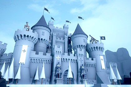 Templar Castle - Low Poly