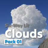 Six-Way Lit Clouds - Pack 01