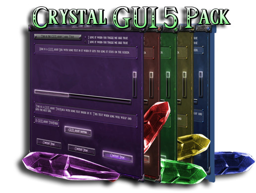 Crystal GUI 5 Pack | 2D GUI | Unity Asset Store