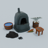 Low Poly Blacksmithing Pack
