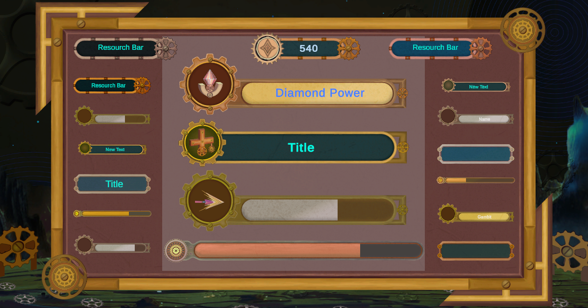 SteamPunk GUI Pack 2 | 2D GUI | Unity Asset Store