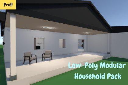 3D Low-Poly | Modular Household Pro Pack