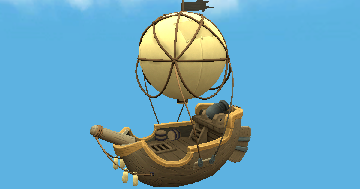 Unity Ballon Balloon Boat Dark | 3D Air | Unity Asset Store