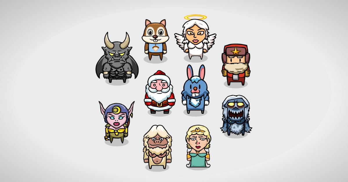 2D Characters - Winter Bundle | 2D Characters | Unity Asset Store