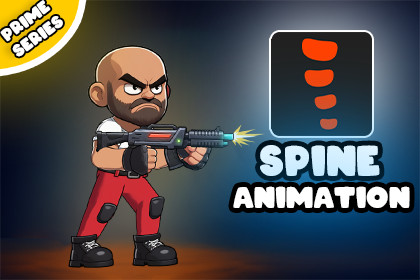 Brock 2D Animated Spine Character(Prime Series)