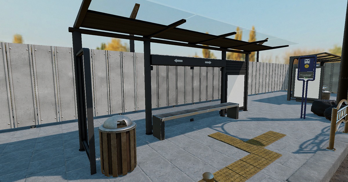 Unity Bus Stop Jam Bus Stop Props v.01 | 3D 소품 | Unity Asset Store