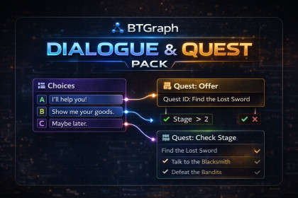 Dialouge & Quest Pack - Extension Pack for BTGraph