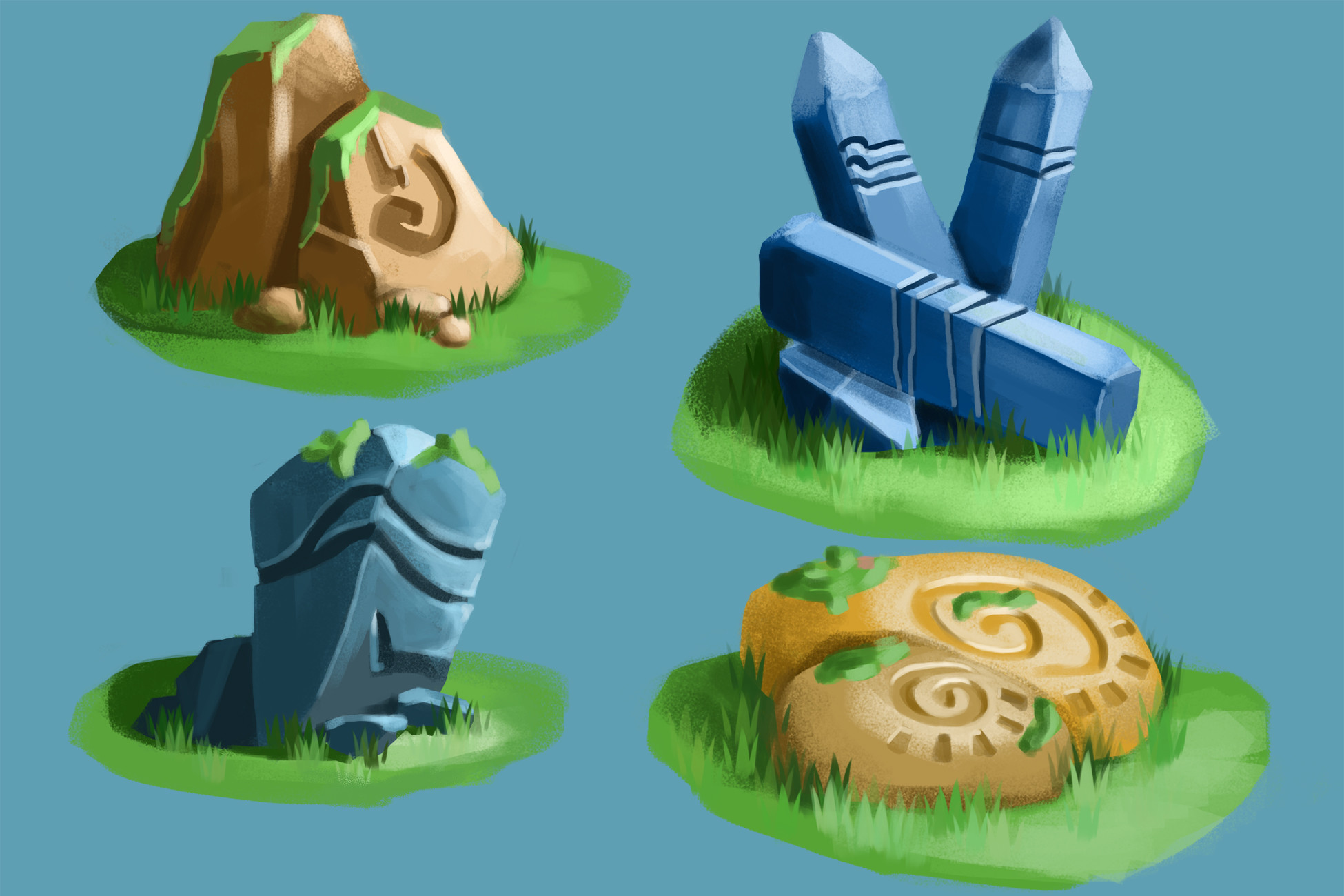 Stone Gameobject Stones Objects for Casual Game | 2D Stone | Unity Asset Store