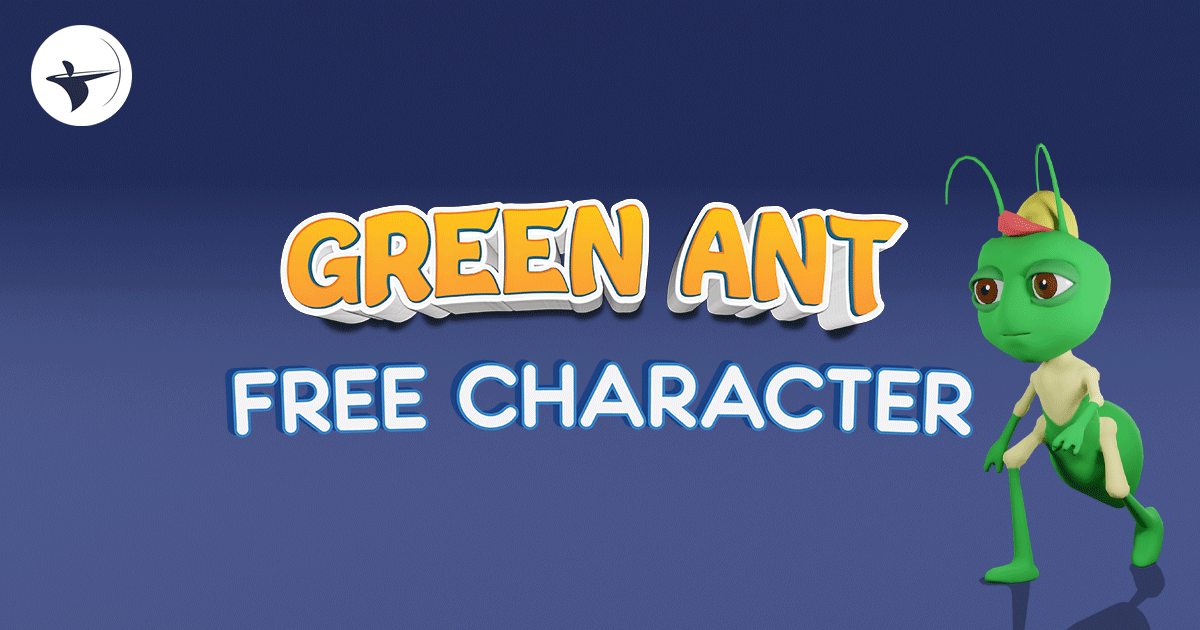 Rigged Stylized Green Cartoon Ant Character | 캐릭터 | Unity Asset Store