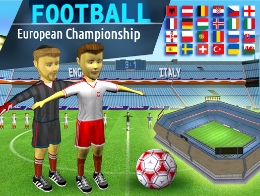 FOOTBALL EUROPEAN CHAMPIONSHIP | 3D Characters | Unity Asset Store