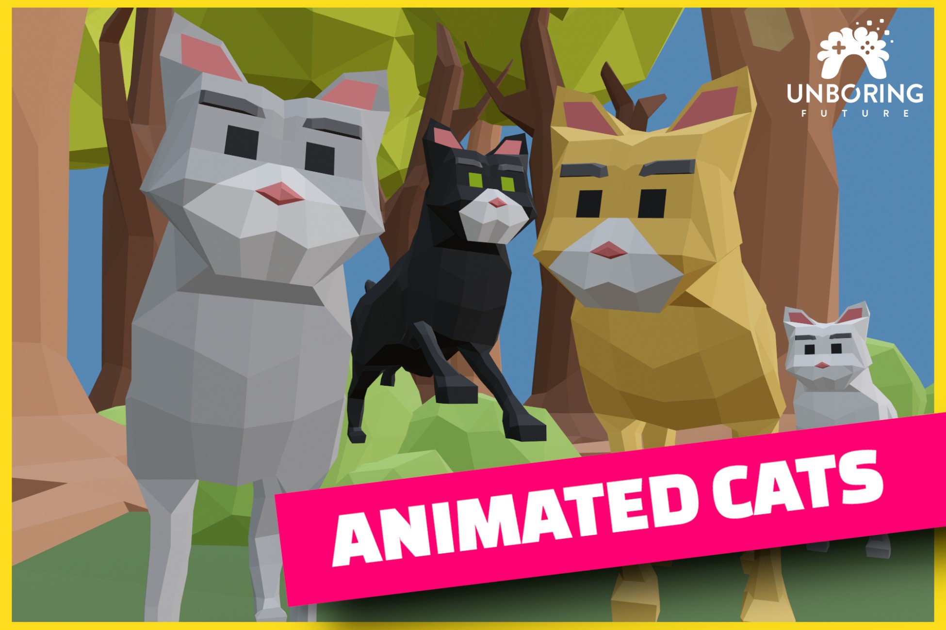 3D LOW POLY Cats - ANIMATED | 角色 | Unity Asset Store