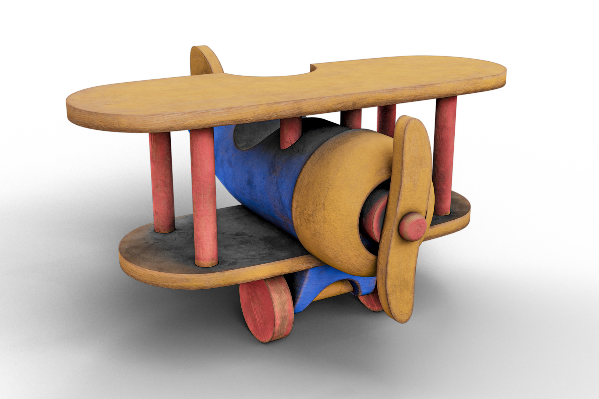 Wooden Old Airplane Toy | 3D Props | Unity Asset Store