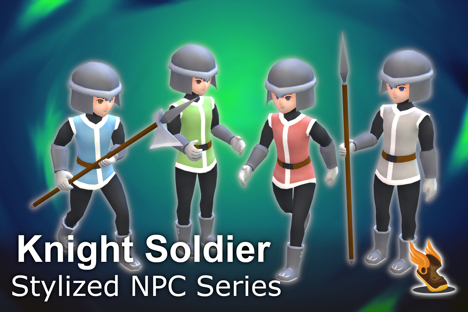 Stylized NPC - Knight Soldier | Characters | Unity Asset Store