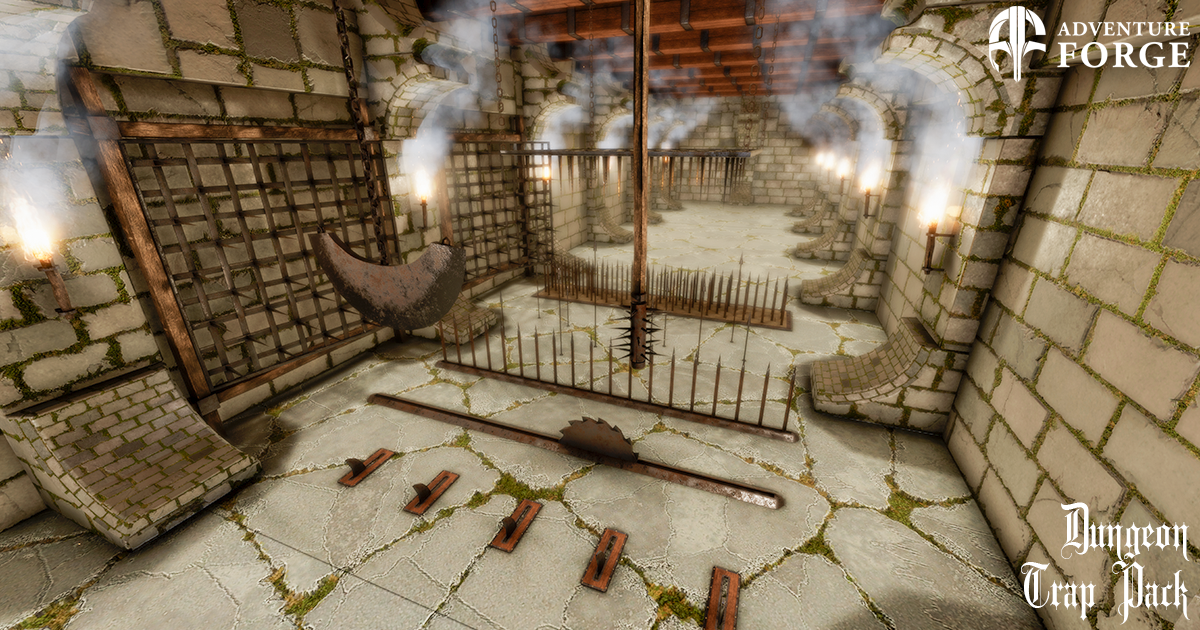 Dungeon Trap Pack 3D Props Unity Asset Store
