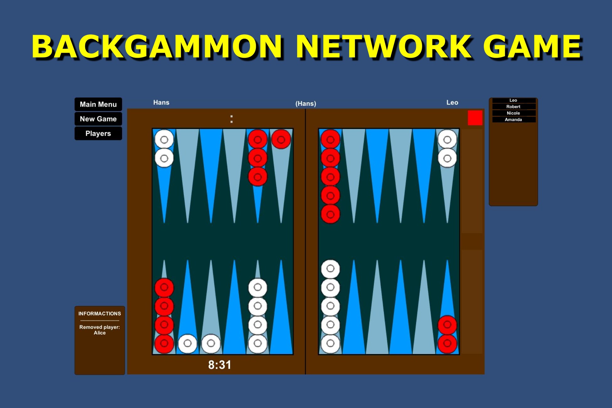 Backgammon Network Game Systems Unity Asset Store