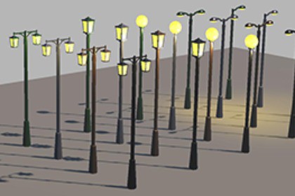 MAR-Low_Poly_Street_Lamps_Classic&Modern