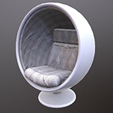 Futuristic Capsule Chair – Sci-Fi Lounge Seat