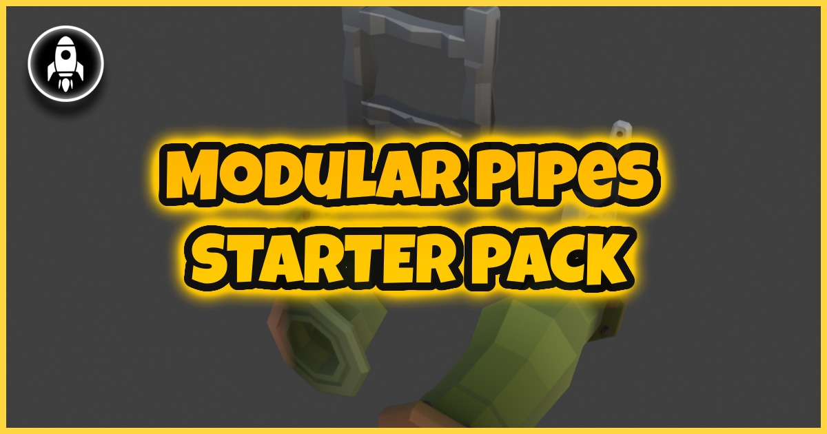 LowPoly Modular Pipes Starter Pack | 3D Industrial | Unity Asset Store