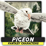 White Pigeon - Flying System - Bird Behavior