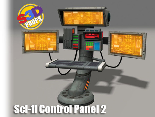 Sci-fi Control Panel 2 | 3D Props | Unity Asset Store