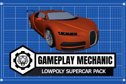 LOWPOLY SUPERCAR PACK - SPORTS CAR