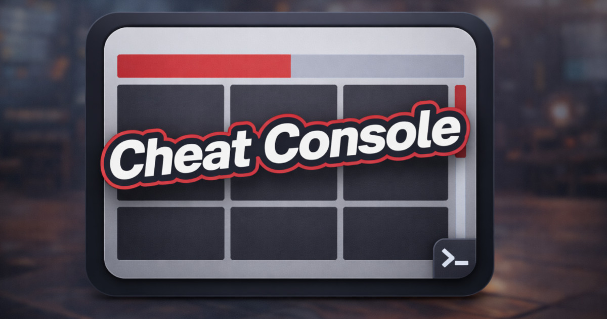CheatConsole | Game Toolkits | Unity Asset Store